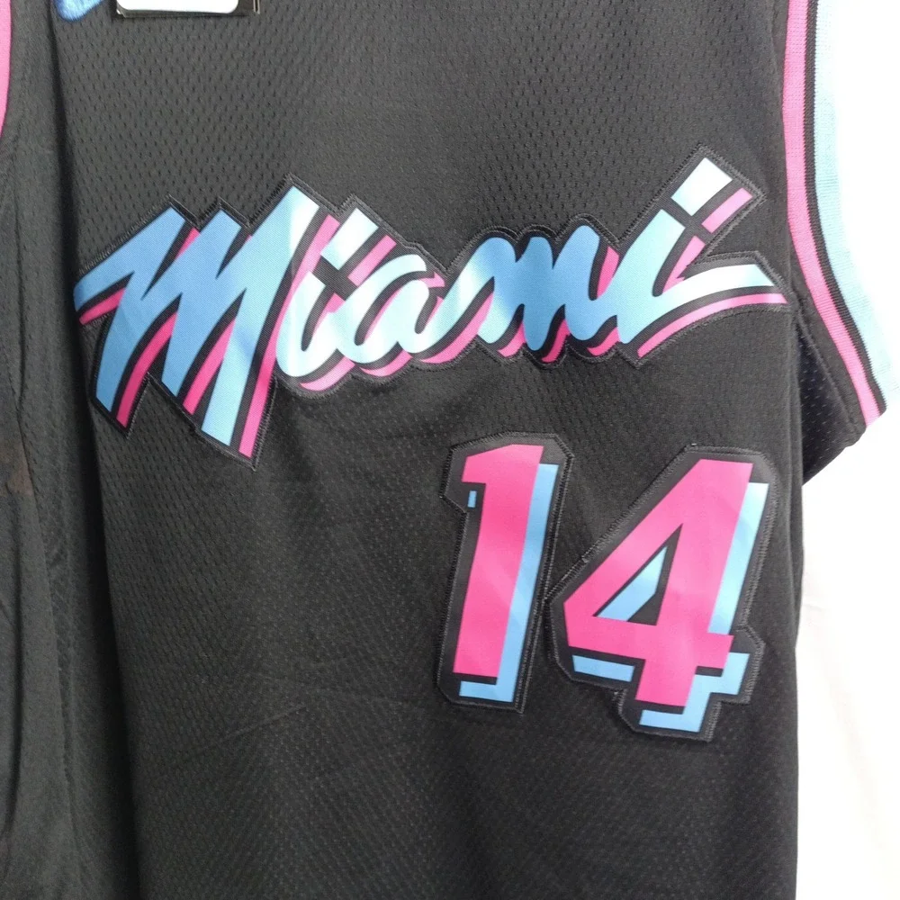 Nike Miami Heat Tyler Herro 14 Vice Nights Swingman Jersey Black Sz 48 Large NWT